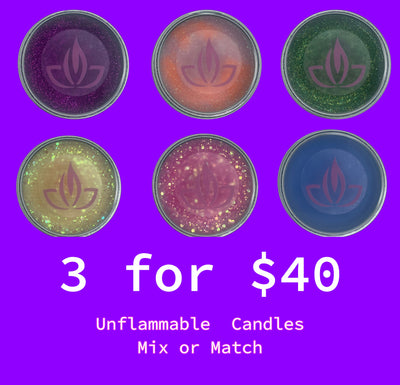 3 Unflammable Candles™ Bundle