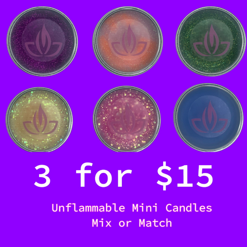 3 Unflammable Mini Candles™  Bundle